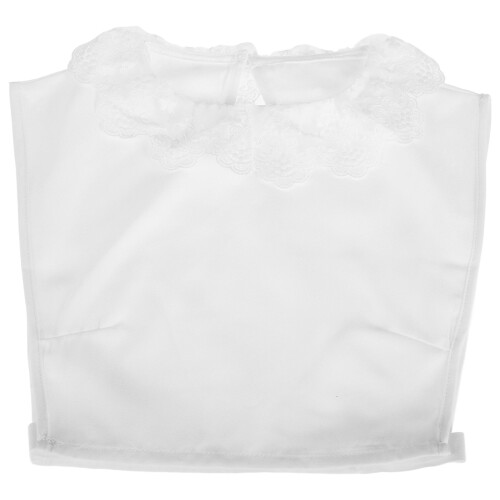 Lace Fake Kraag Uitneembaar Chiffon Wit