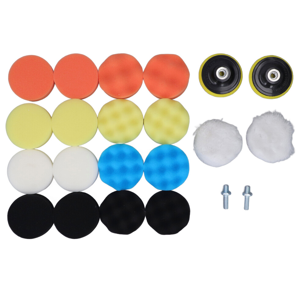 22Pcs Car Polishing Sponge Pads Reusable Buffing Buffs For Wax & Seal 8171353658117