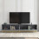 Creative Furniture Ripple Duo 200cm TV Unit - Dark Grey Modern Fluted Design 2