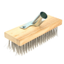 Bodenbürste Mit Holzgriff Und