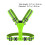 Gilet Réfléchissant Vert Avec LED Pour Course Randonnée 8