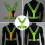 Gilet Réfléchissant Vert Avec LED Pour Course Randonnée 10