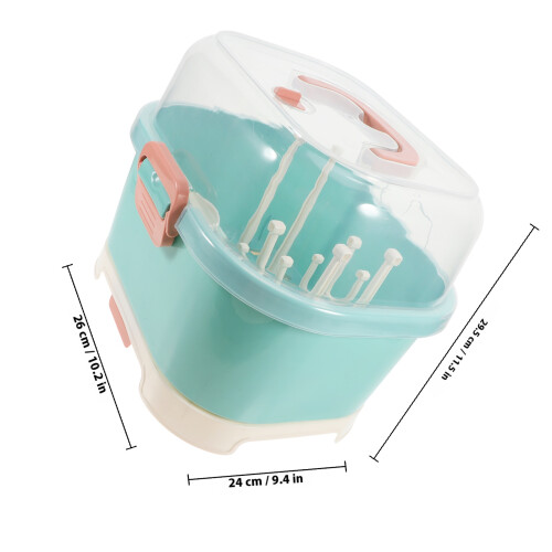 Bottle Storage Box Voor Sky Blue Draagbare Rek 1 Stuks 1