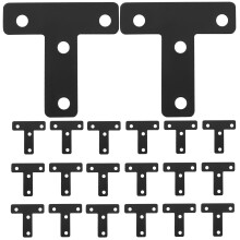20 Braces Cover Voor Beugels Bevestiging Tak Spreider Zwart