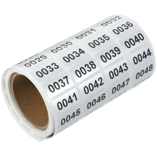 1 Rolle Nummerierte Rechteckige Klebeetiketten Aufkleber Decals 1