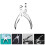 Worgeous Mit Geformtem Büro 16,00x10,50x2,50cm Silber 3