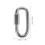 2Pièces Clips Carabiners Verrouillables Inox Argent 10