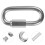 2Pièces Clips Carabiners Verrouillables Inox Argent 11