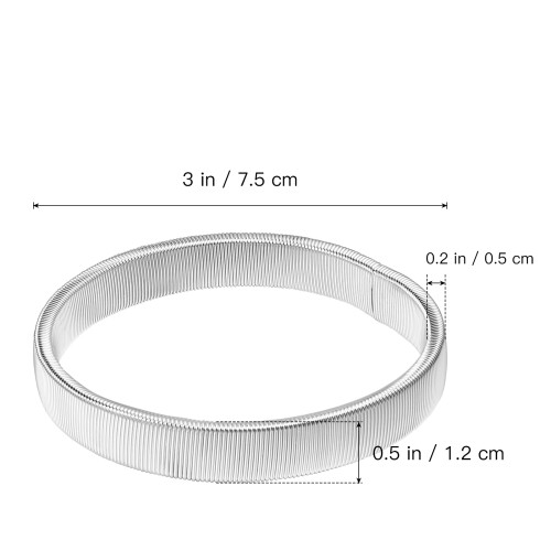 2Stk Metall Arm-Manschette Elastischer Ärmelhalter Für Strumpfhalter 1