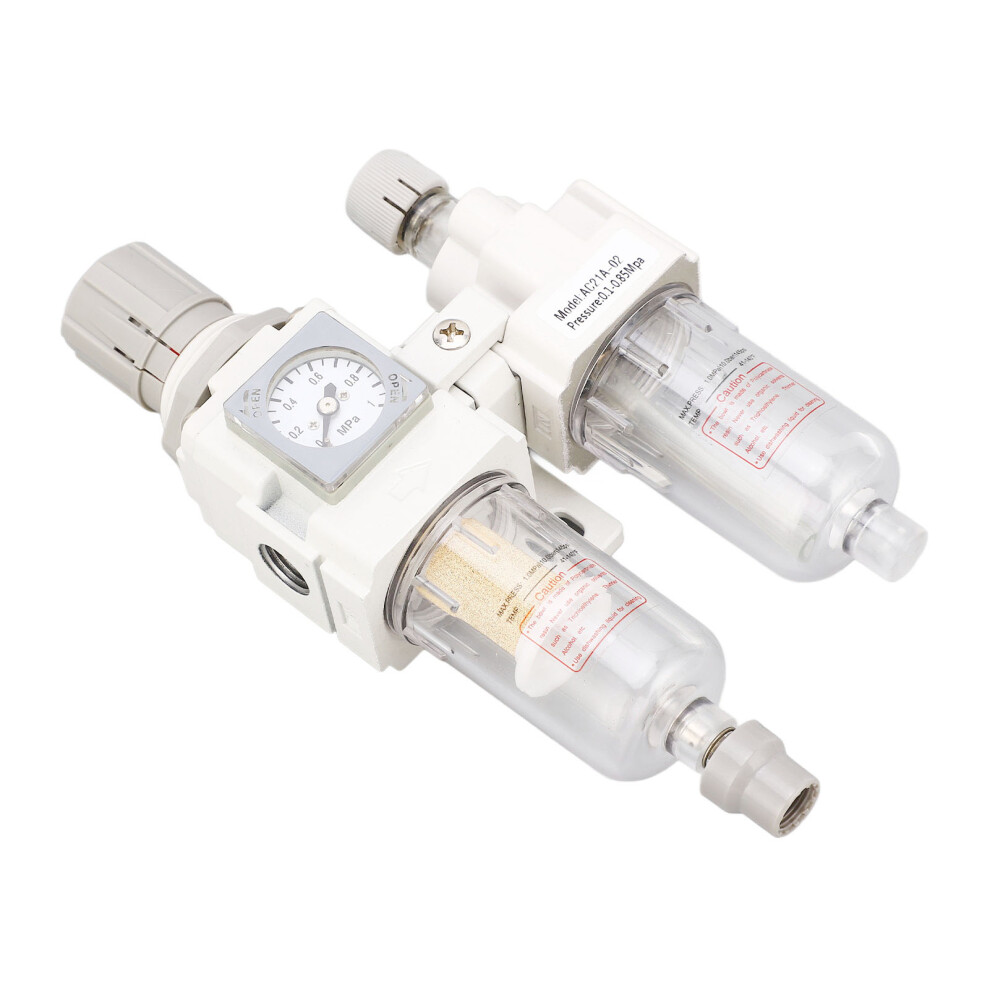 Air Filter Regulator Lubricator Combo G1/4In, 0.1-0.85Mpa, 5-40Î¼M 9431353663818