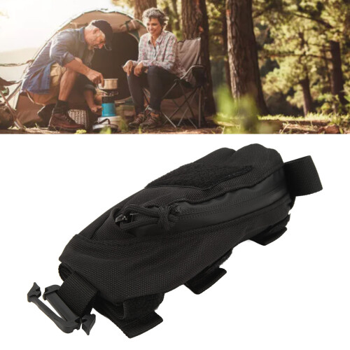Multi-Purpose Black Bag: Clip-On Backpack Pouch with Large Storage