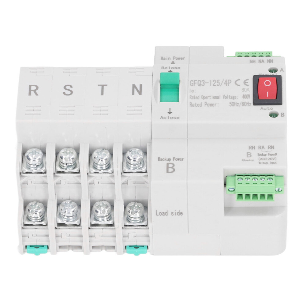4P 80A Automatic Power Transfer Switch Flame Retardant Millisecond Fast 5031353664347