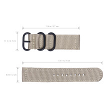 20mm Uhrenarmband Robustes 2-Teiliges Nylon Gurtband Für Uhrenersatz