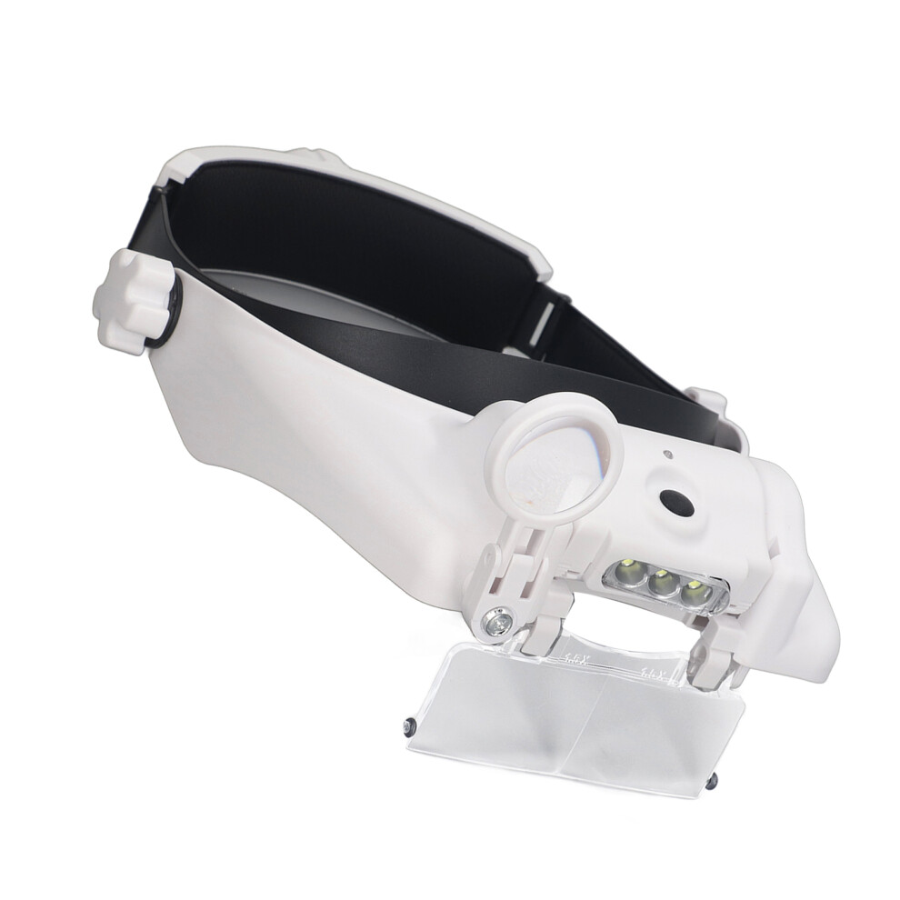 Head Magnifier Glasses for Reading Repair & Craft with LED Lights