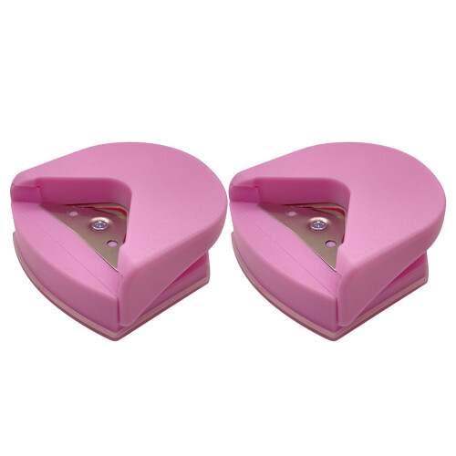2Pcs Corner Punch Paper Cutter Plastic Rounder for DIY Home Crafting