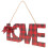 5 Love Hängeschild Holztür Wohnaccessoires 1