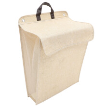 Raindrops Wandaufhängbarer Wäschekorb Groß Mit Deckel Beige