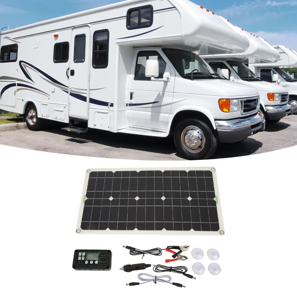 250W Mono Rv Solar Panel With 30A Controller & Dual Usb Ports 7681353667145