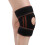 Knee Brace Unisex Adjustable Spring Support Hollow Open Design Silicone Black 5