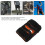 Knee Brace Unisex Adjustable Spring Support Hollow Open Design Silicone Black 4