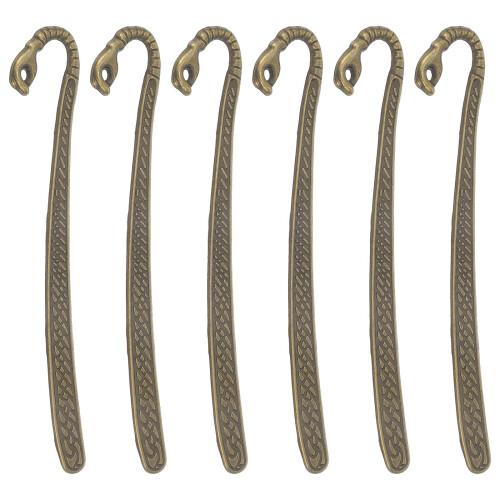6 Lesezeichen Mit Quasten Aus Bronze Für