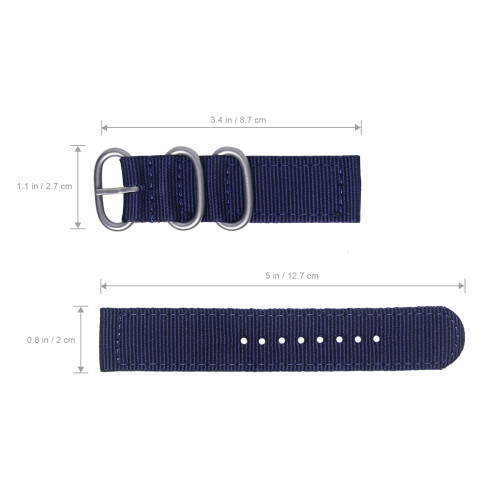 Raindrops 20 Mm Nylon Uhrarmband 1
