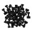 Raindrops 35 Blumentöpfe Bügelform 4,50x2,70x1,50 Cm Schwarz 11