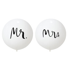 Set Aus 2 Hochzeitsballons Latex Für Verlobungsparty