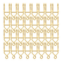 50Stk Goldenes Eisen Taschenuhr Verschluss Geschirrhalter Fächer