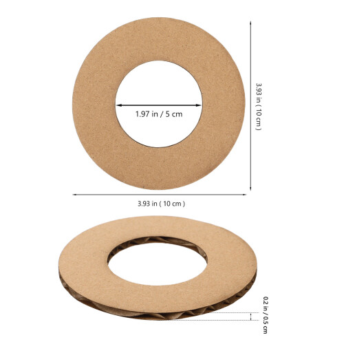 Worgeous 11-Delige Kartonnen Krans Ring Draagbare Stickers 1