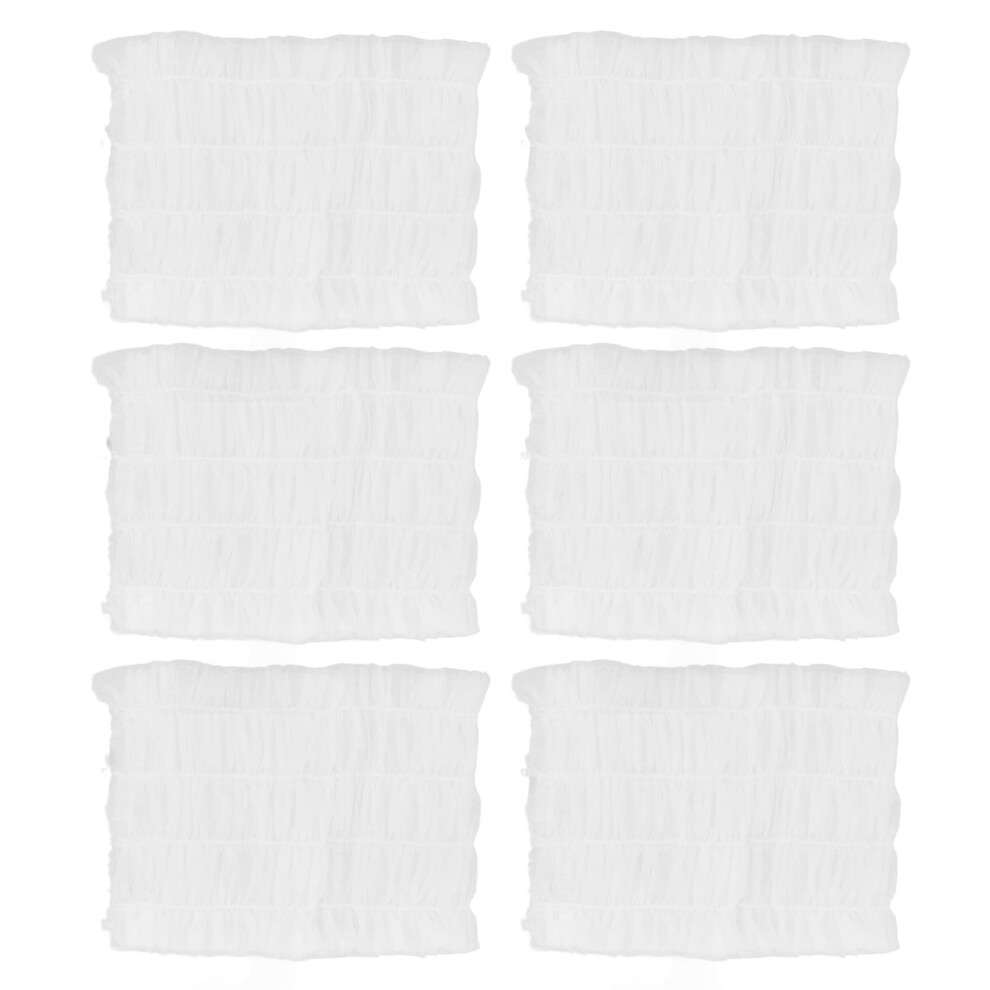 Unisex 100Pcs Disposable Spa Headbands Soft Elastic Nonwoven Facial Hair Bands