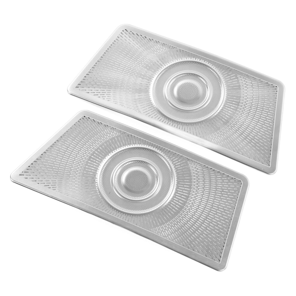 2Pcs Aluminum Seat Air Vent Cover For Benz S Class W223 2021Â2023 Silver 9471353670973