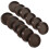 Office Use Chair Leg Pads Coffee Plastic 12pack 5