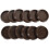Office Use Chair Leg Pads Coffee Plastic 12pack 7