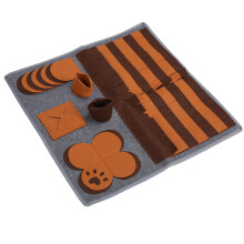 Pet Nose Training Puzzle Mat Mental Stimulation Dog Feeding Pad 35cm Size