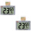 Set 2 Mini Hygrometer Thermometer Für Temperatur Luftfeuchtigkeit 6
