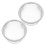 2 Wiederverwendbare Tee Aufgussfilter Großer Filter Silber 9