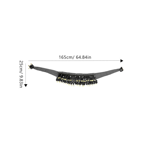 Accessoire Ceinture Et Foulard À Sequins Ajustable 1