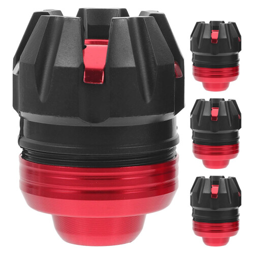 Vordergabel Schutzschienen Rot Alu 4 1