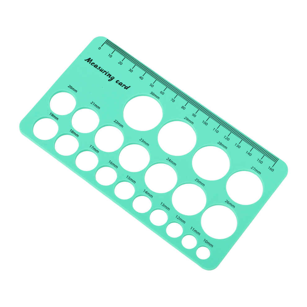 Nipple Size Measurement Ruler Flexible Silicone Breast Flange Tool 1.5M Green