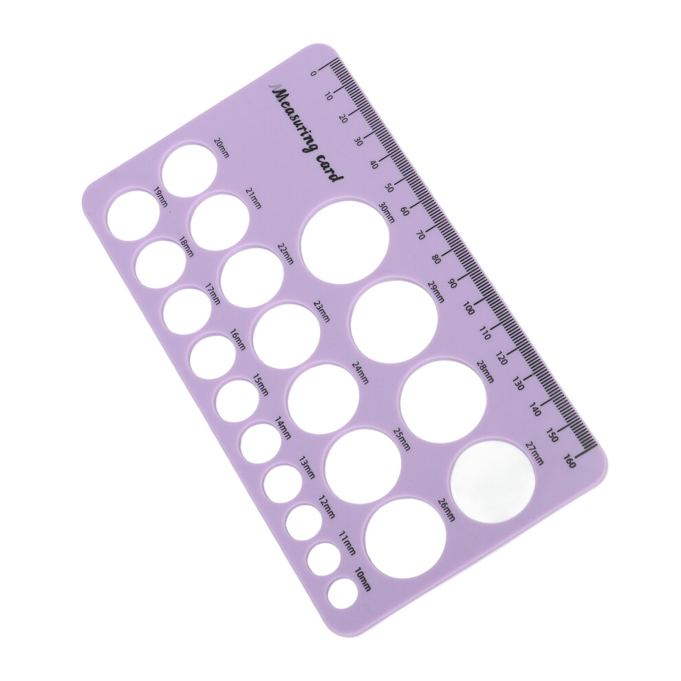 Purple Flexible Silicone Breast & Nipple Measurement Ruler With 1.5M Tape Shade