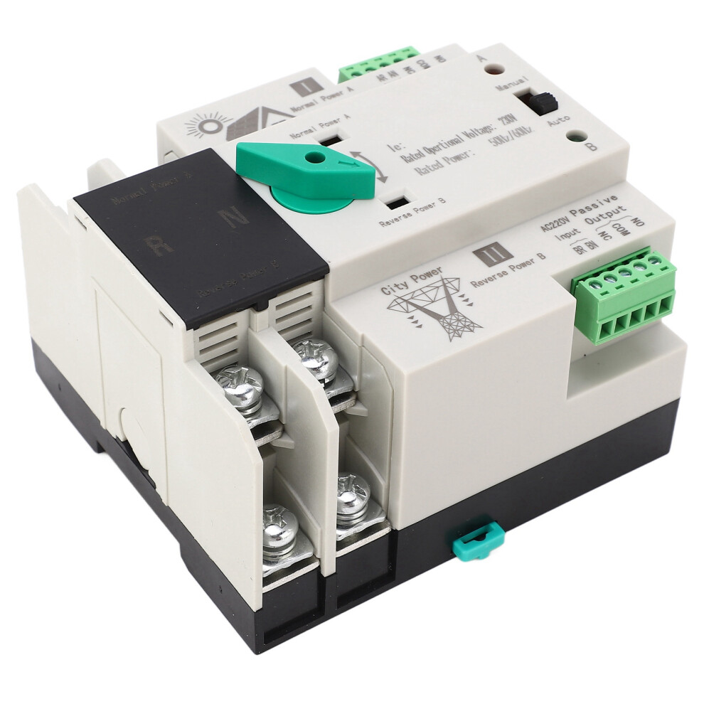 Dual Power Auto Transfer Switch 2P 100A Fast Switching Ac230v 7891353673705