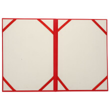 Broschürenhalter Zertifikat 0,00X16,00X1,00 Cm Rot