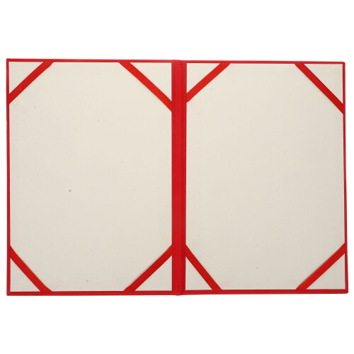 Porte-Certificat Rouge En Papier Usage Bureau Et Maison