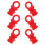 Raindrops 6 Rubberen Einddoppen Voor Dock Paalafdekking Rood 11