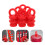 Raindrops 6 Rubberen Einddoppen Voor Dock Paalafdekking Rood 4