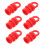 Raindrops 6 Rubberen Einddoppen Voor Dock Paalafdekking Rood 9
