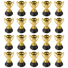 100Pcs Multi-Function Golden Plastic Mini Trophies for Kids Awards