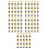 100Pcs Multi-Function Golden Plastic Mini Trophies for Kids Awards 8