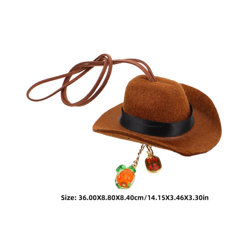 Car Dash Cowboy Hat Charm Hängende Interior Geschenk 1